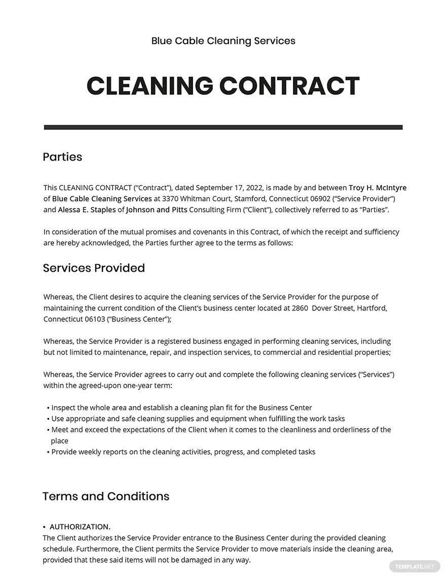 cleaning-contract
