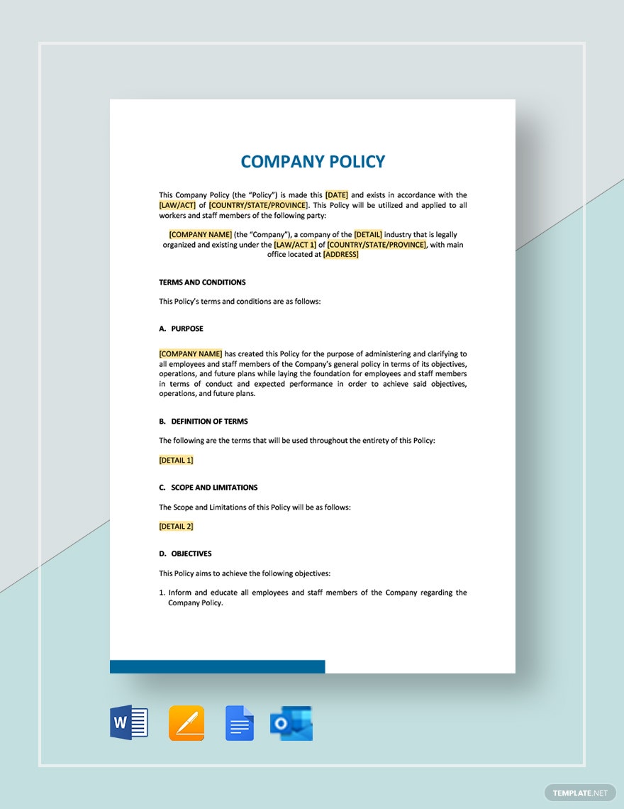 company policy