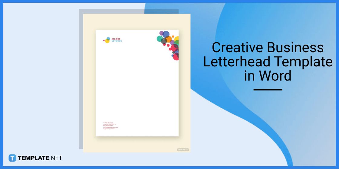 creative business letterhead template in word