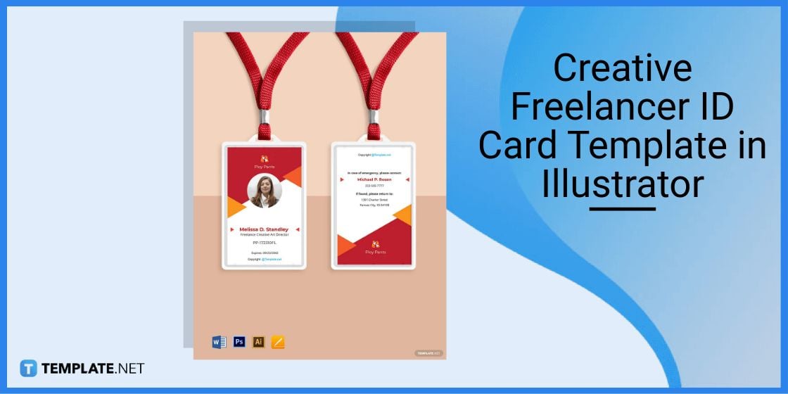 creative freelancer id card template in illustrator