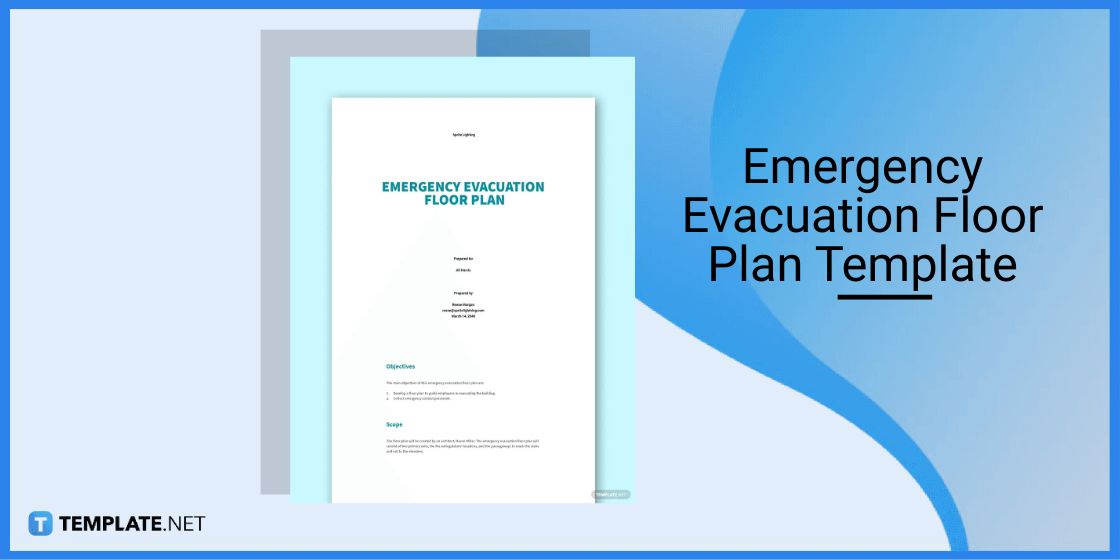 emergency evacuation floor plan template