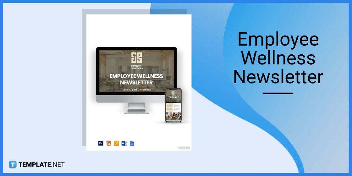 employee wellness newsletter template in microsoft outlook
