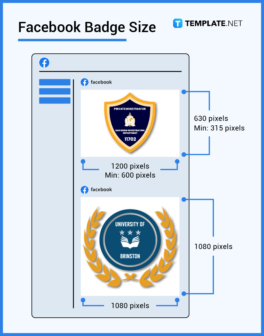 facebook badge size