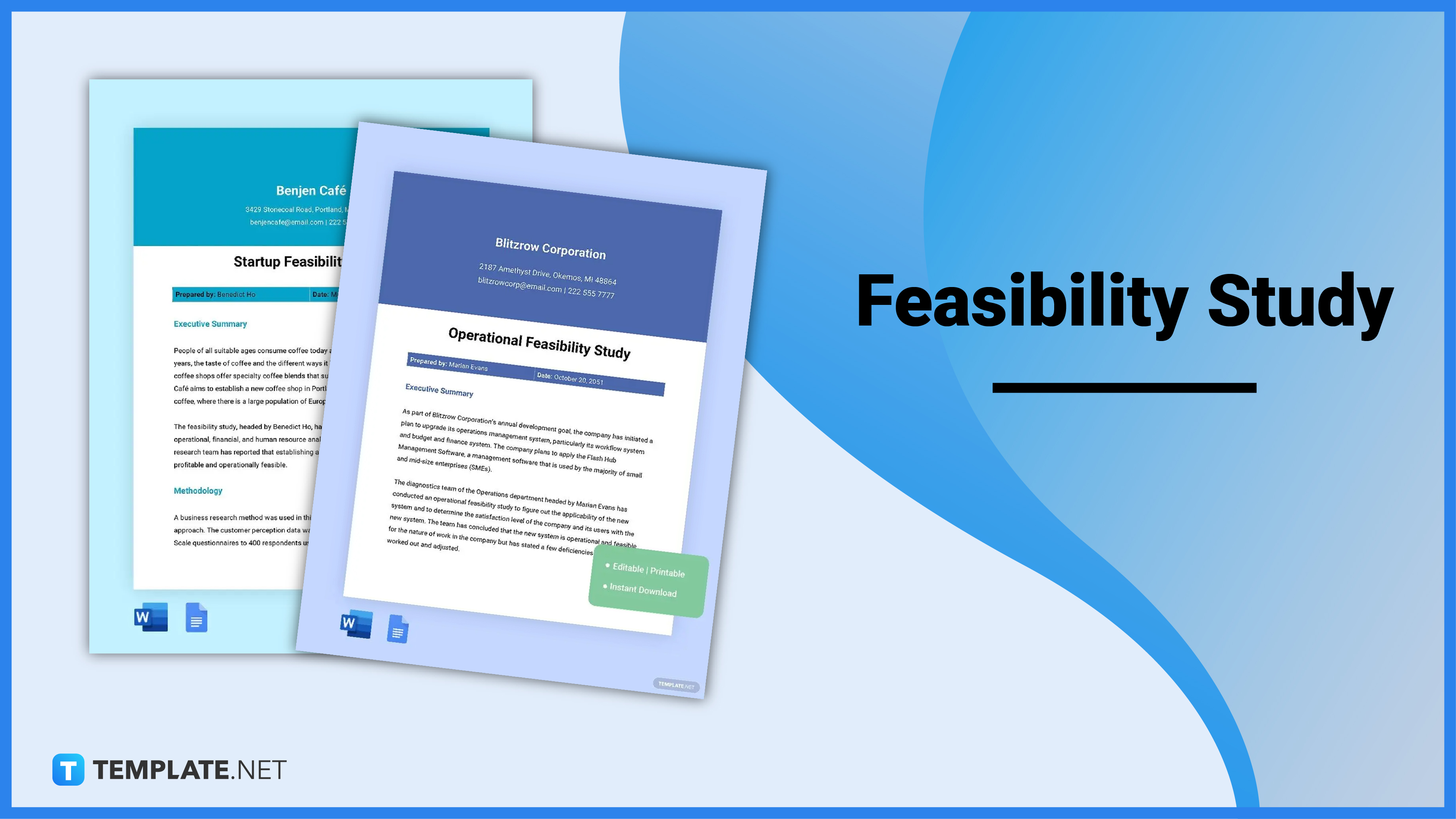 feasibility study vs research proposal