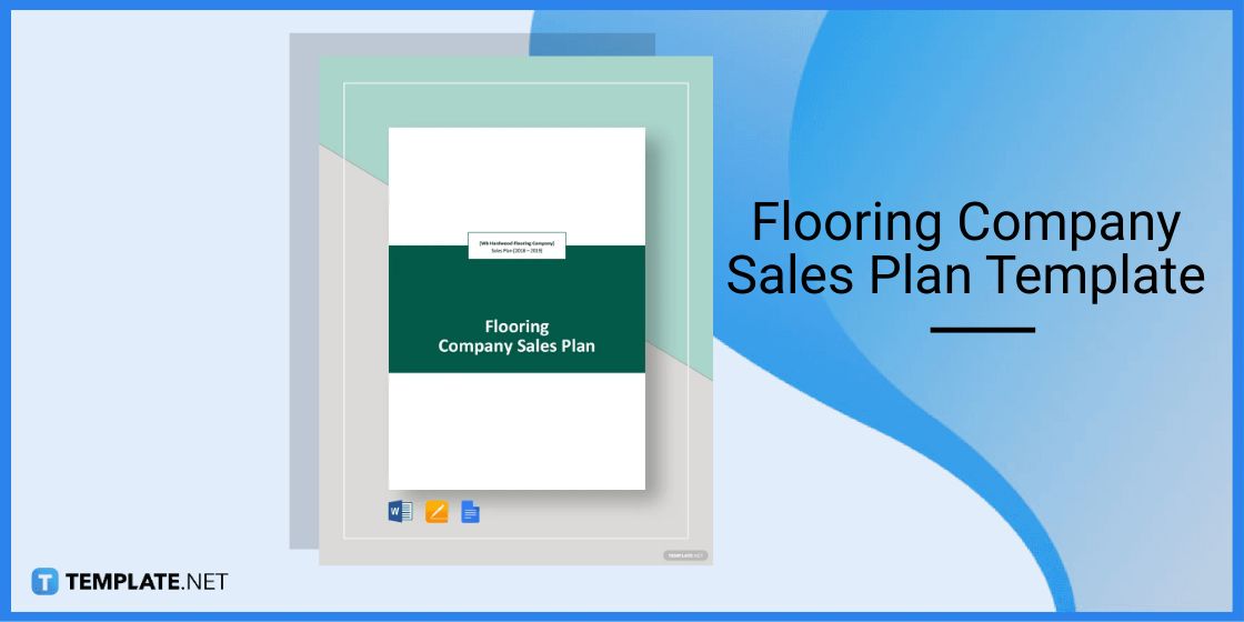 flooring company sales plan template