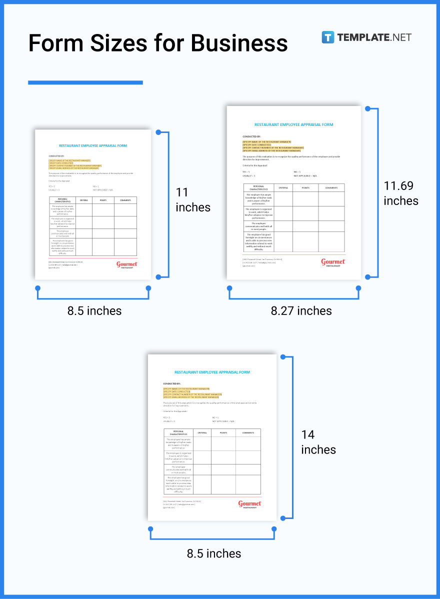 Form Size Dimension, Inches, mm, cms, Pixel