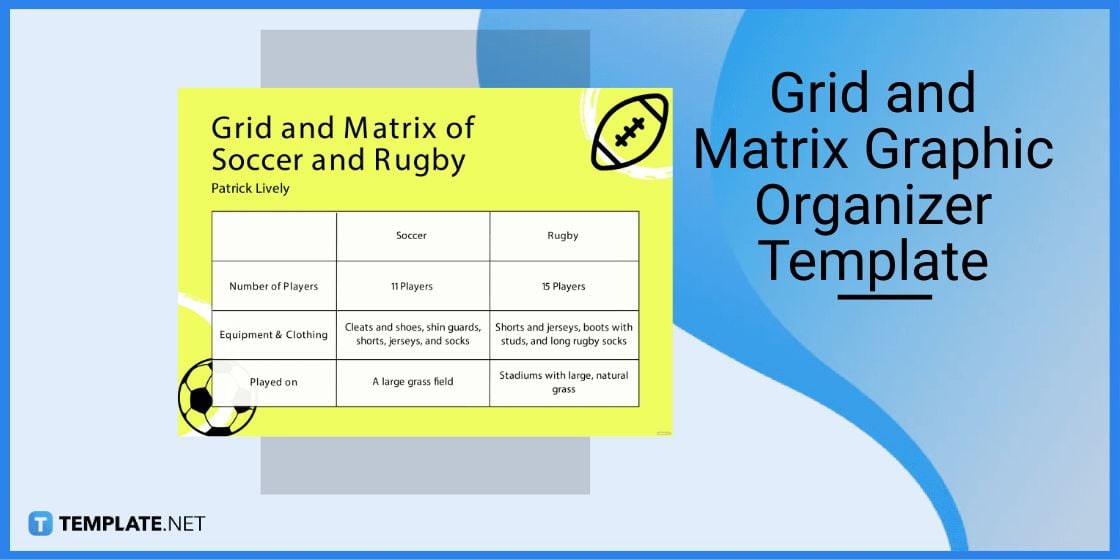 grid and matrix graphic organizer template