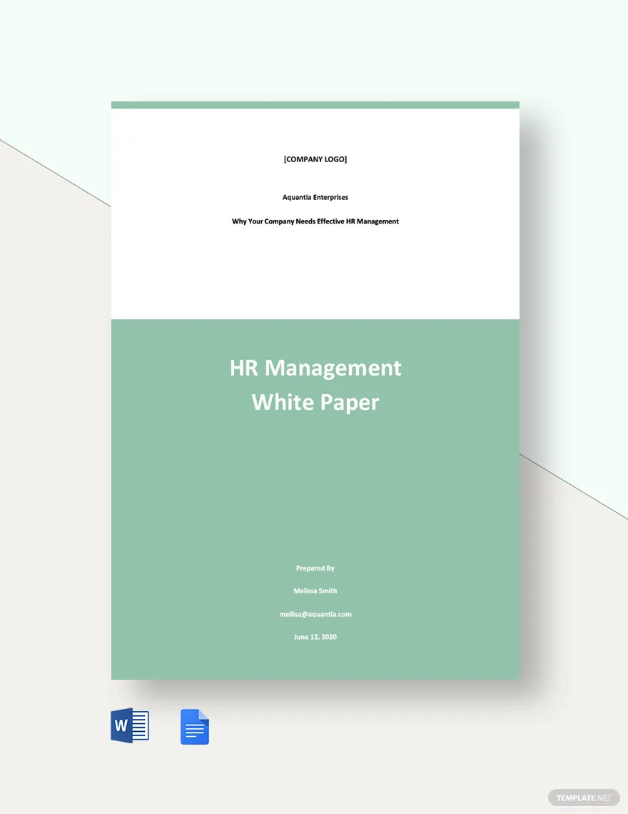 hr management white paper ideas and examples