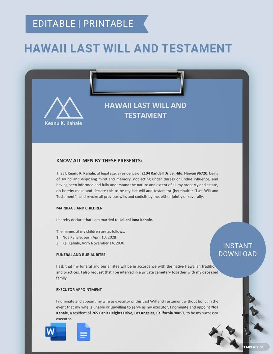 hawaii-last-will-and-testament-ideas-and-examples