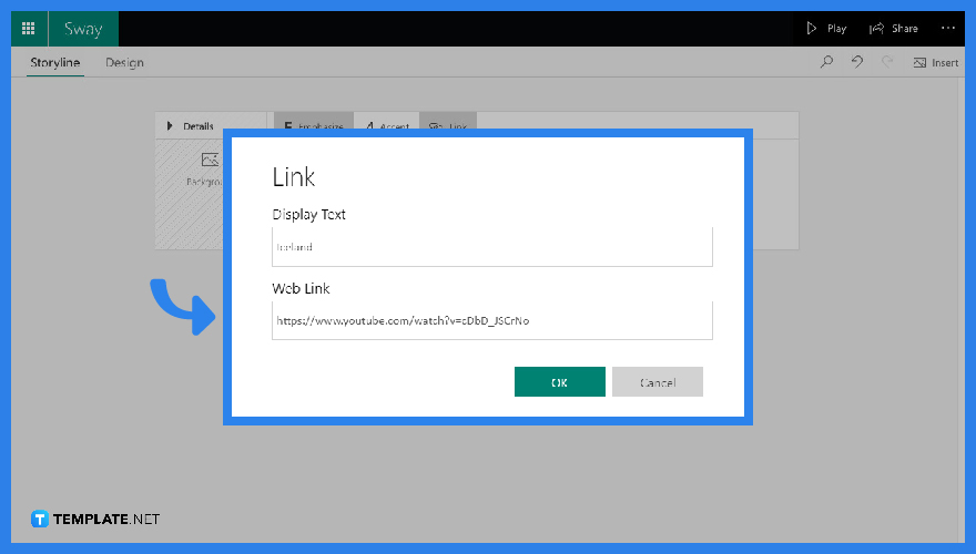 how can i embed a youtube video in microsoft sway step