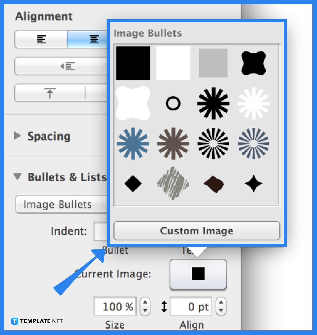 how to add bullets in apple pages step 0