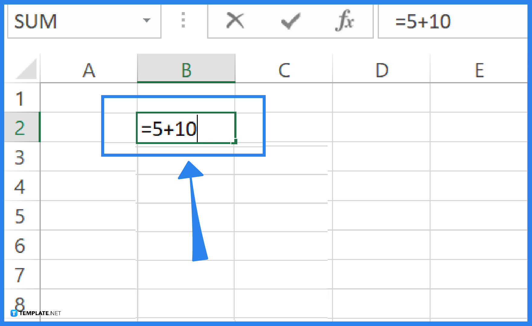 how to add numbers in microsoft excel step 0