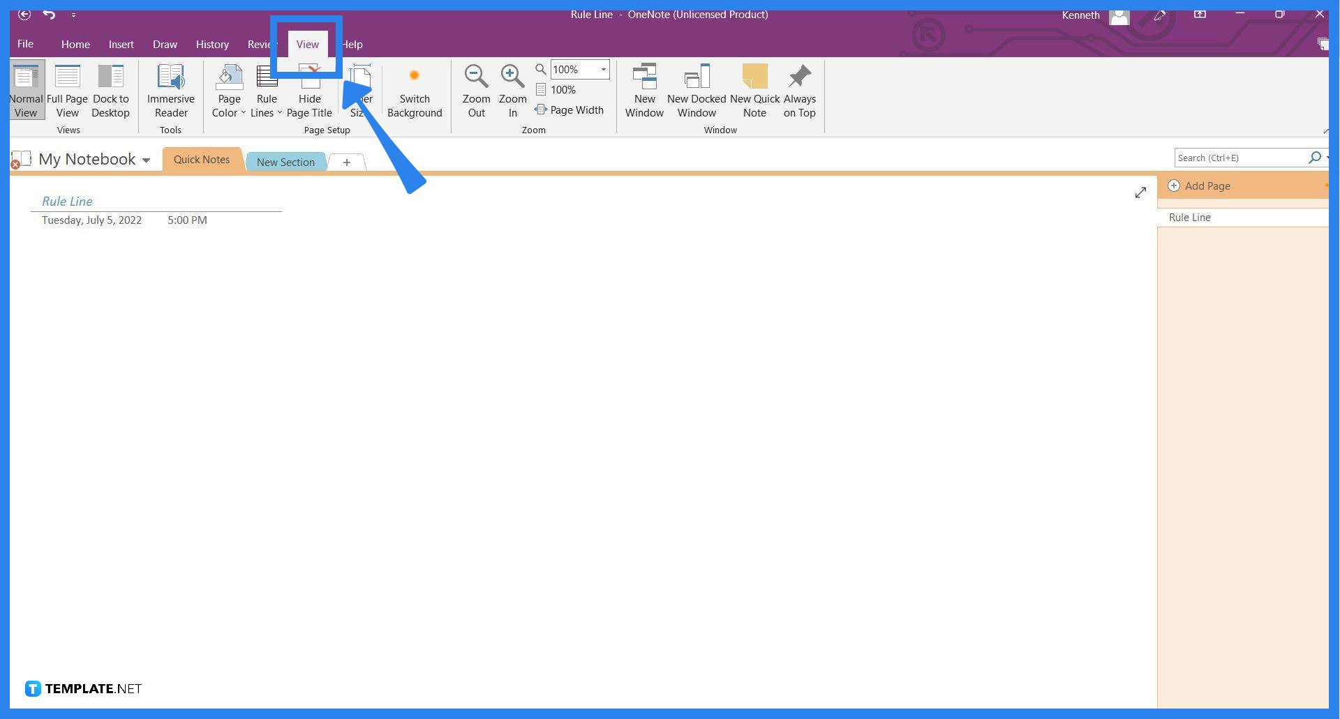 how-to-add-rule-lines-in-microsoft-onenote-step-02