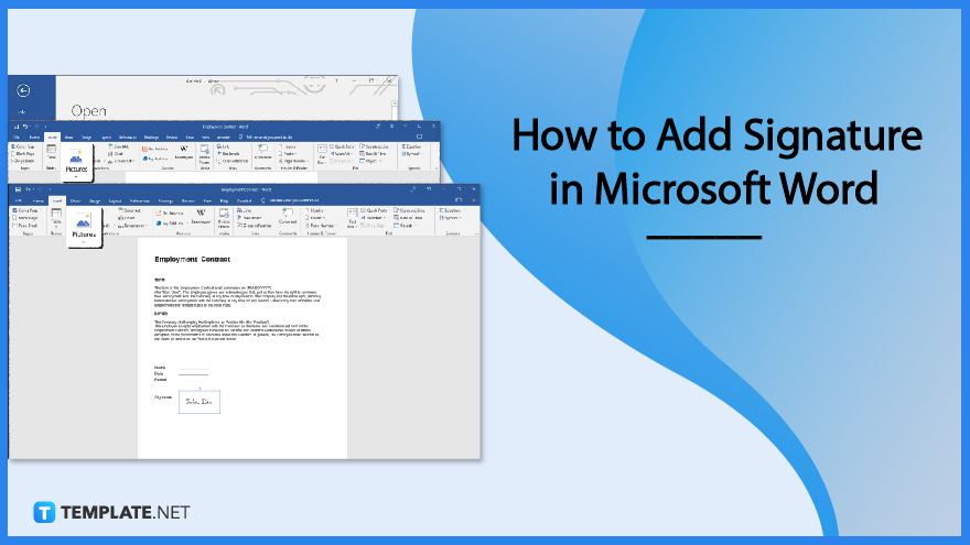 Microsoft Word Signature Line Format