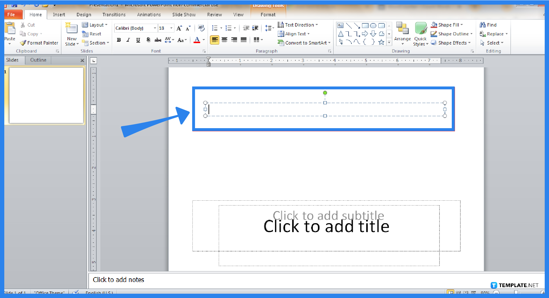 how to add a text box in microsoft powerpoint step