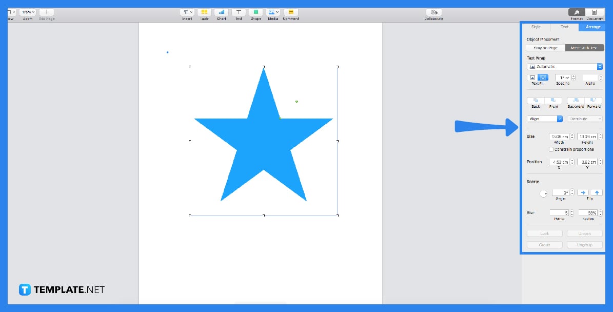 how to add and edit shapes in apple pages step 0