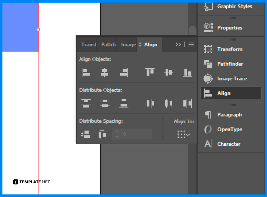 how to align objects in adobe illustrator step