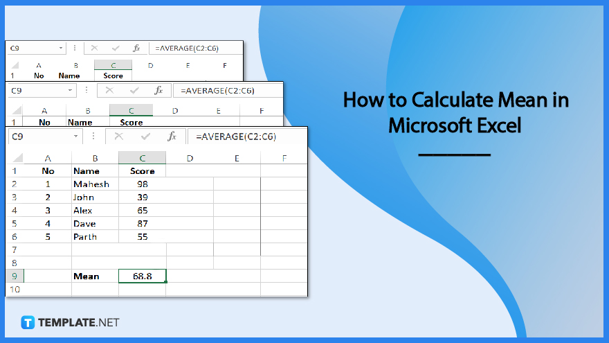 How To Calculate Mean In Microsoft Excel 0147