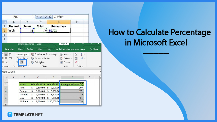 How To Calculate Percentage In Microsoft Excel 3690