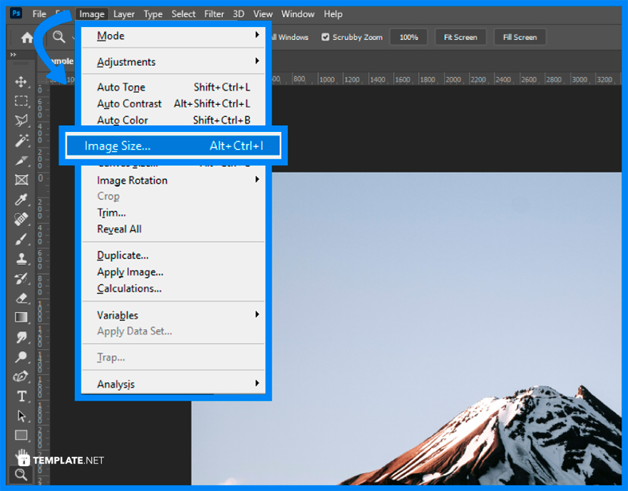 how to change dimensions of png image using photoshop step