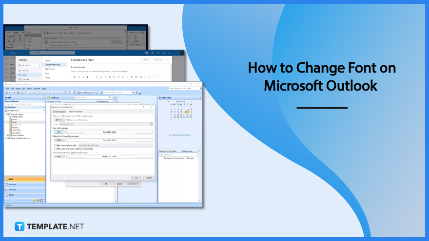 How to change Ribbon font size in Outlook in windows 7/8/10?