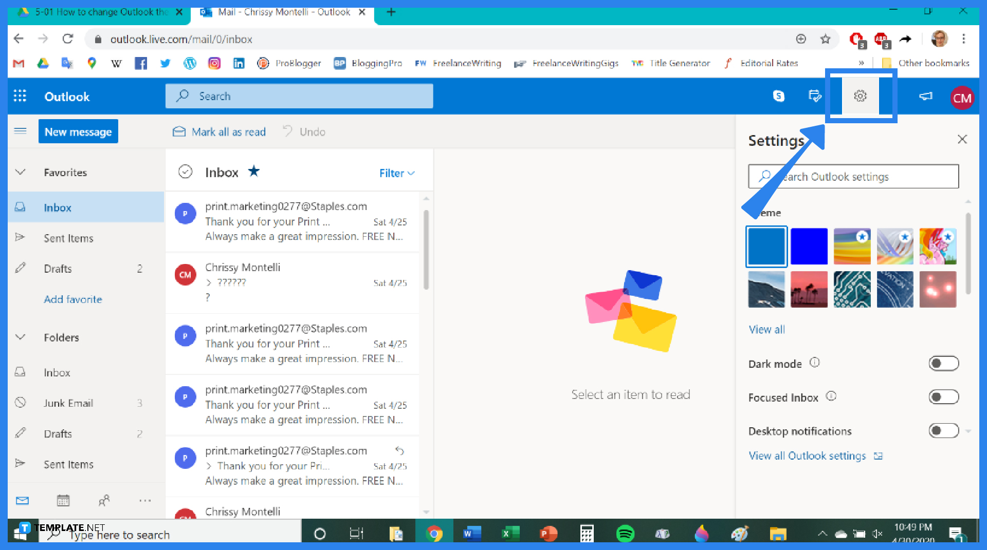 How To Change Microsoft Outlook Theme