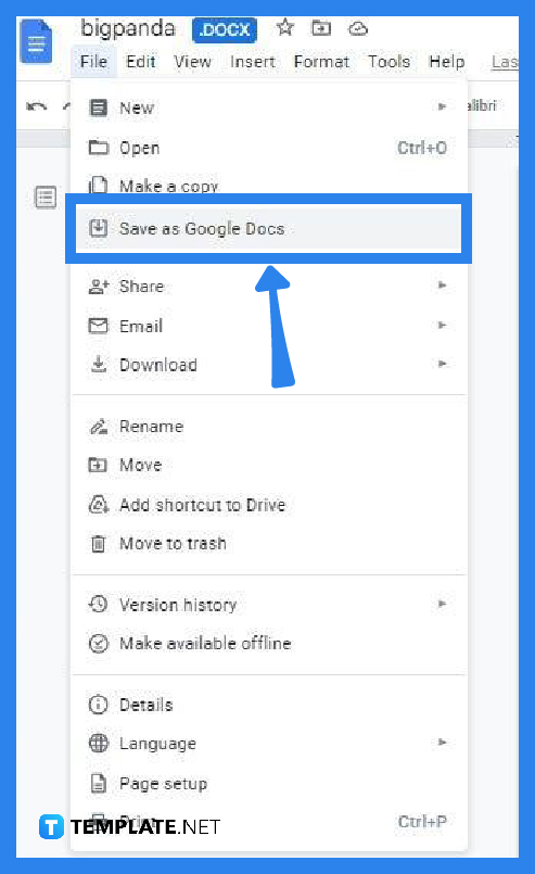 How to Convert a PDF to Google Doc - Step 3