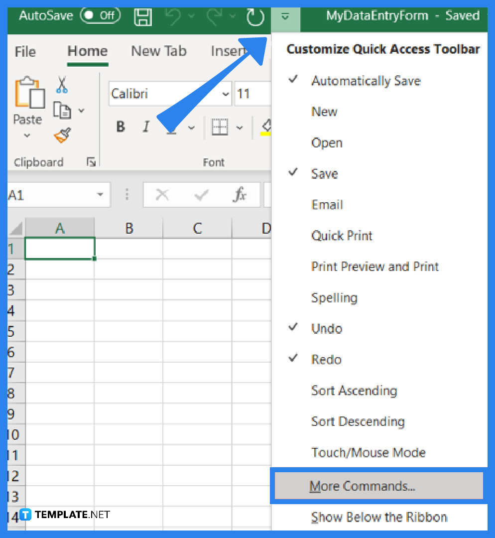 how to create data entry form in microsoft excel step 0