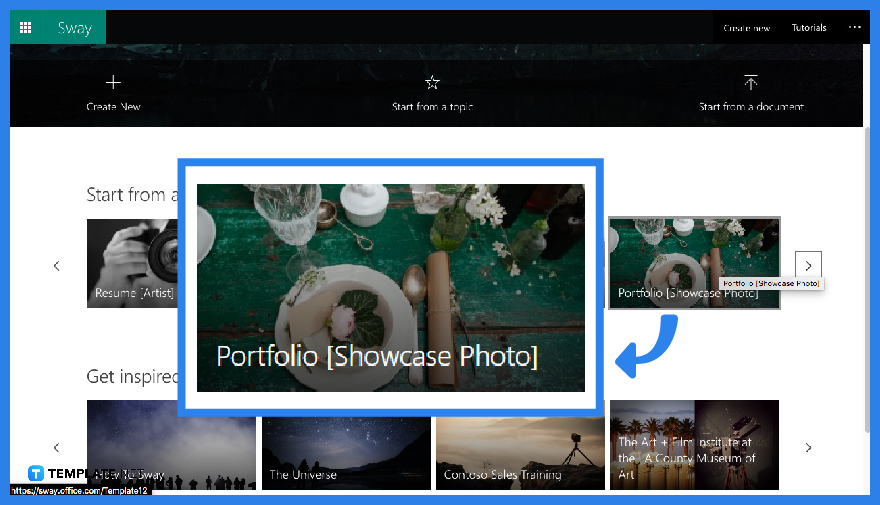 how to create sway portfolio step