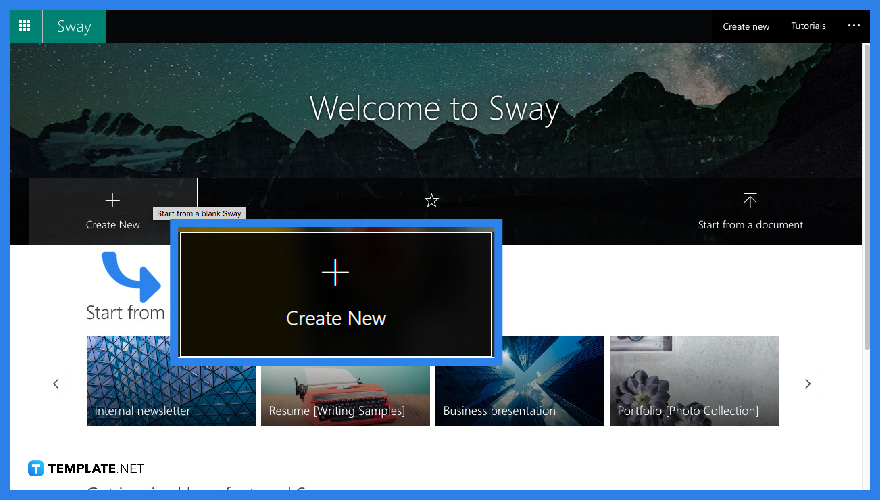 how to create your first microsoft sway step
