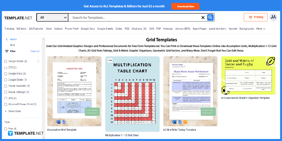 BUNDLE – Printable dot grid paper – A5-size – 6 colors x 6 grids