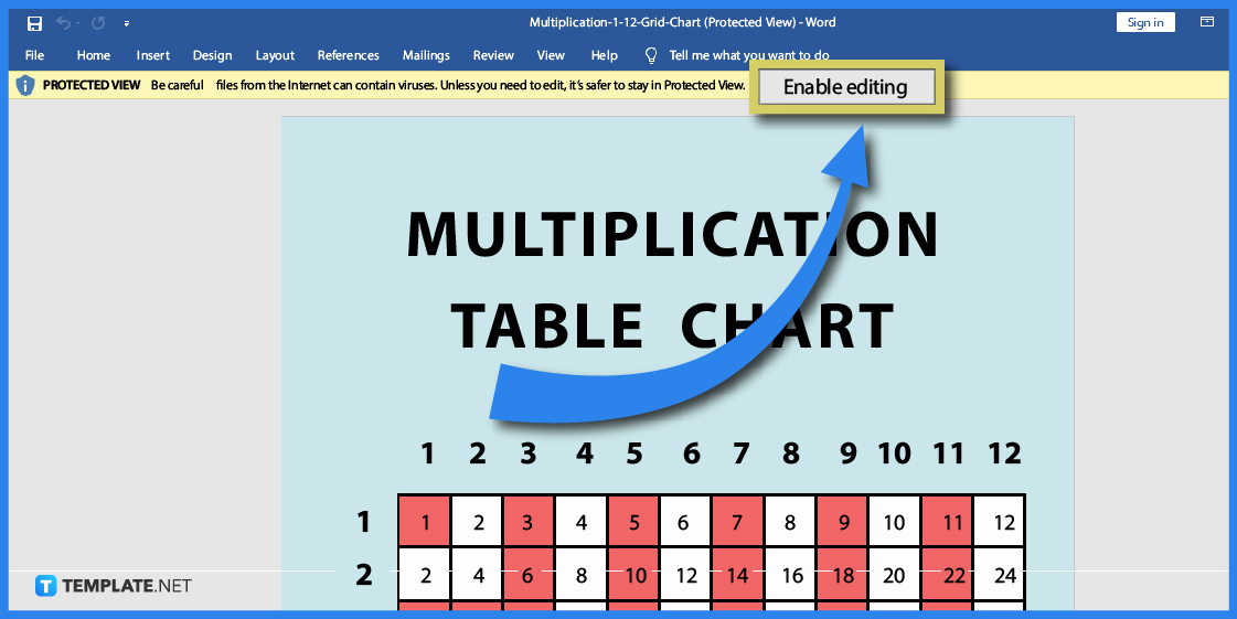 how to create a grid in microsoft word step