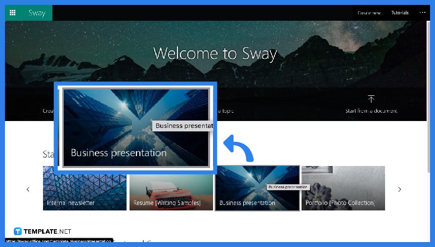 how to make a presentation on sway