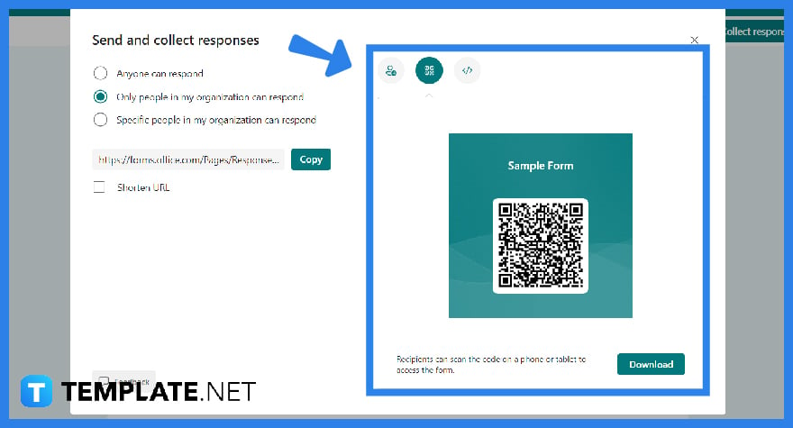how to create a qr code in microsoft forms step
