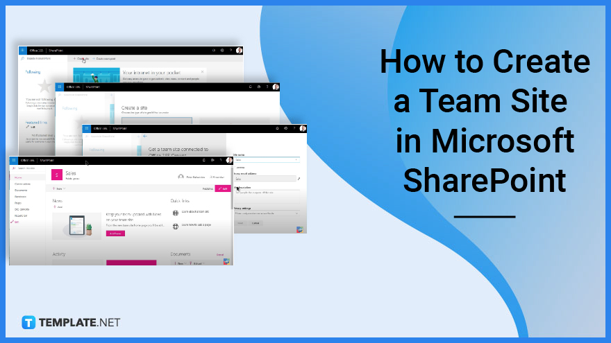 How to Create a Team Site in Microsoft SharePoint