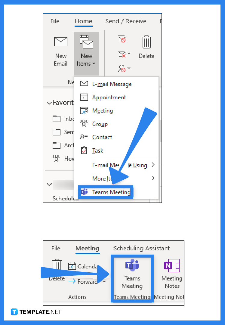 How to Create a Teams Meeting in Outlook - Step 2