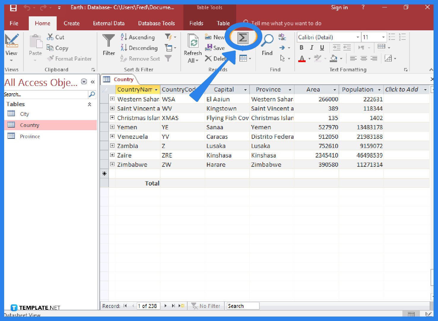 how-to-create-a-totals-row-in-microsoft-access-step-1