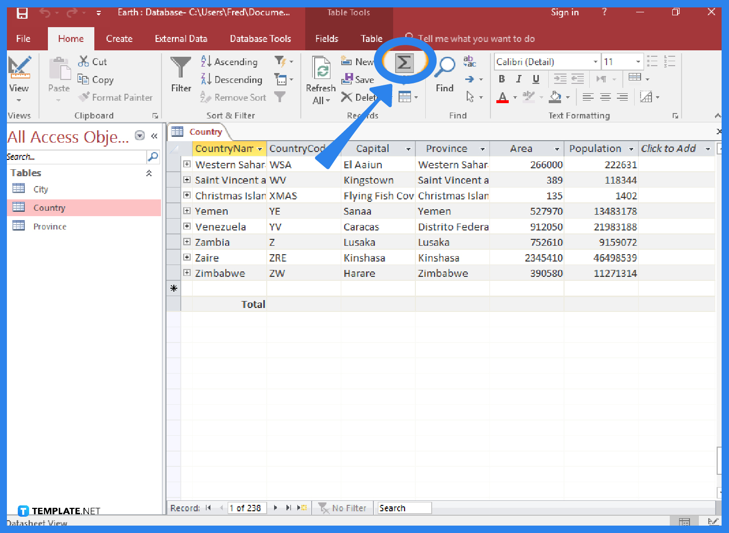 How to Create a Totals Row in Microsoft Access