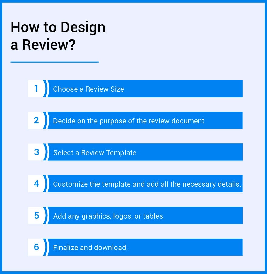 how to design a review