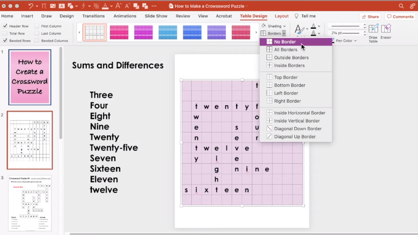 crossword puzzle maker free