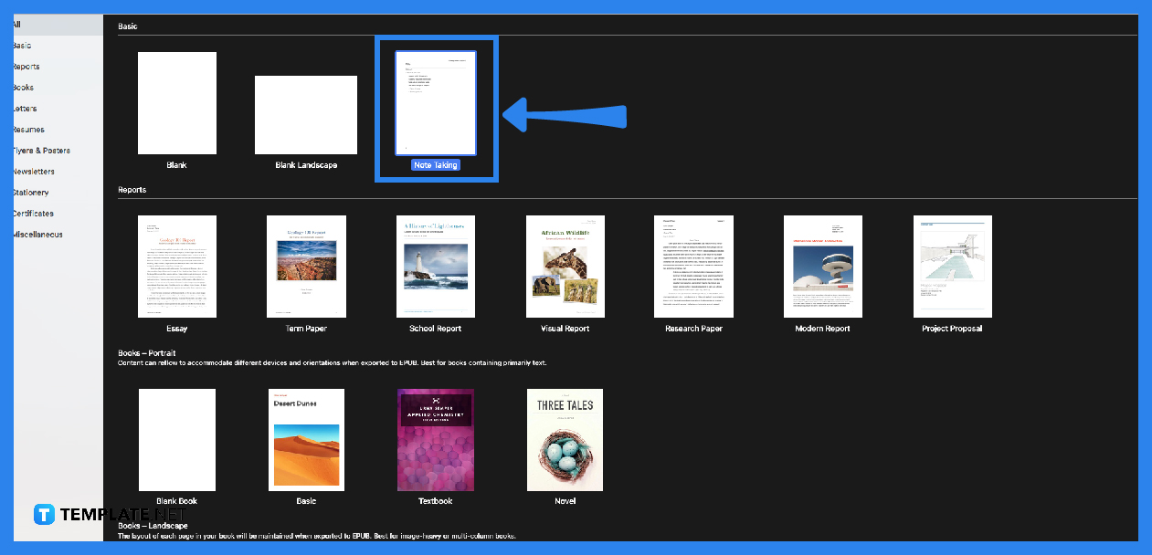 apple pages table of contents page numbers