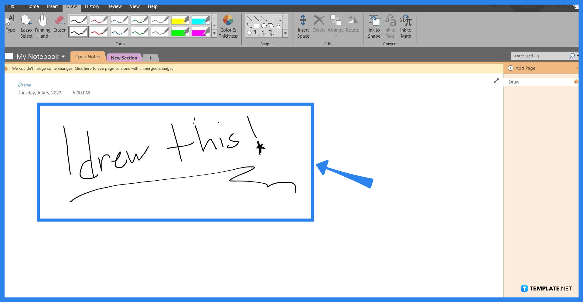 How to Draw on Microsoft OneNote