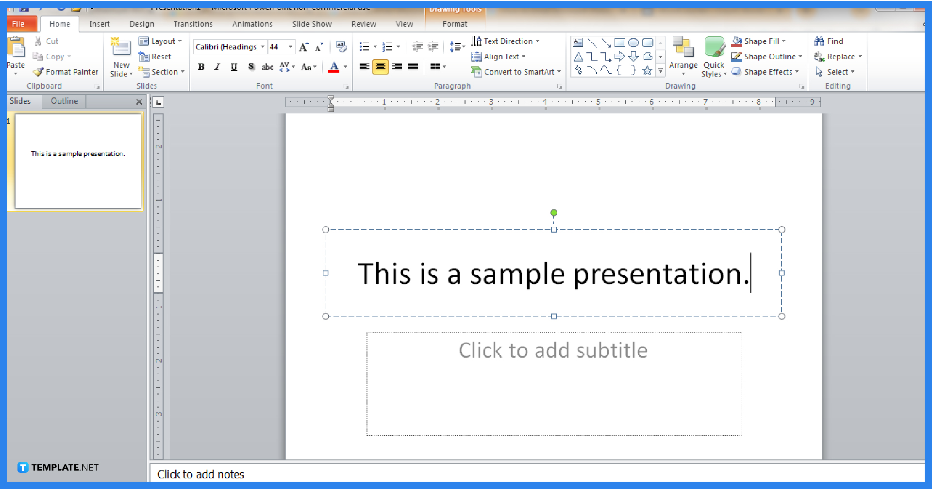 how to email powerpoint presentation without notes