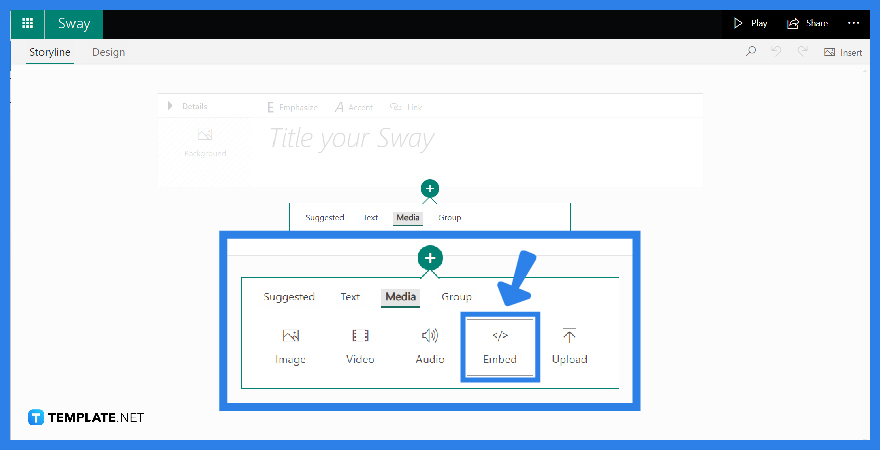 how to embed forms into sway step