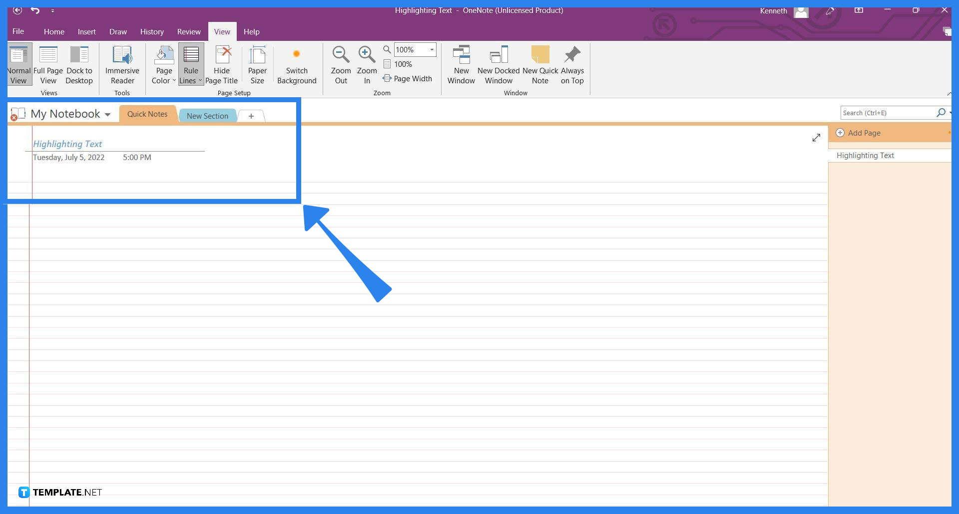 how-to-highlight-text-in-microsoft-onenote-step-01
