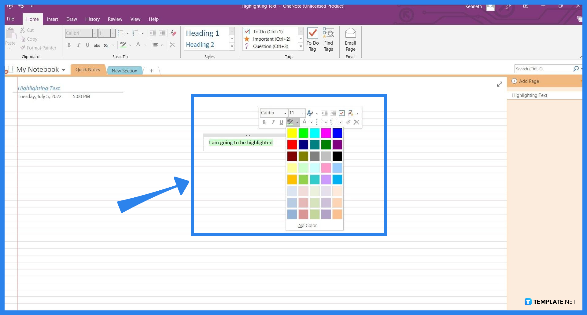 How To Highlight Text In Microsoft OneNote