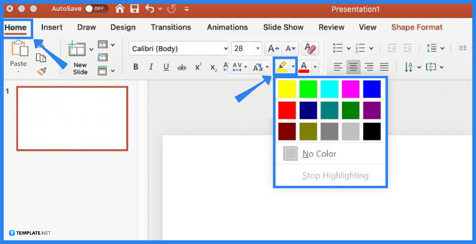 how to highlight text in microsoft powerpoint step 0