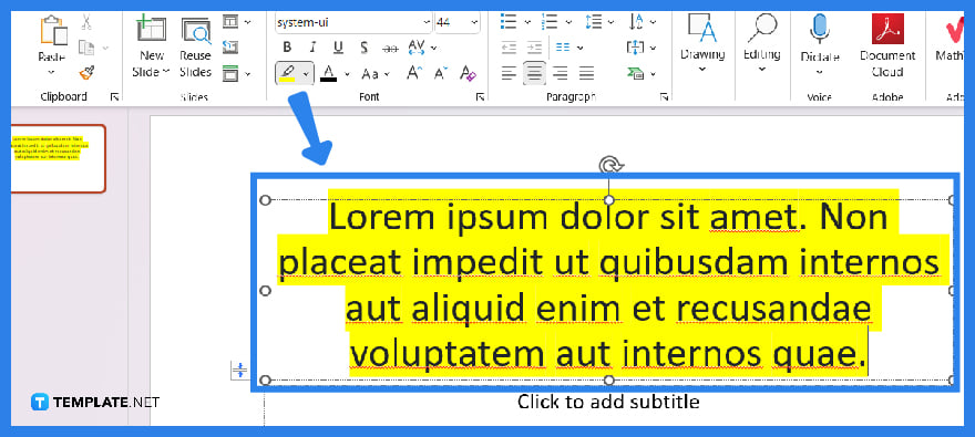 how to highlight text in microsoft powerpoint step