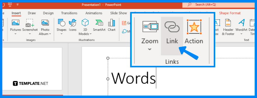 how to insert link in microsoft powerpoint step