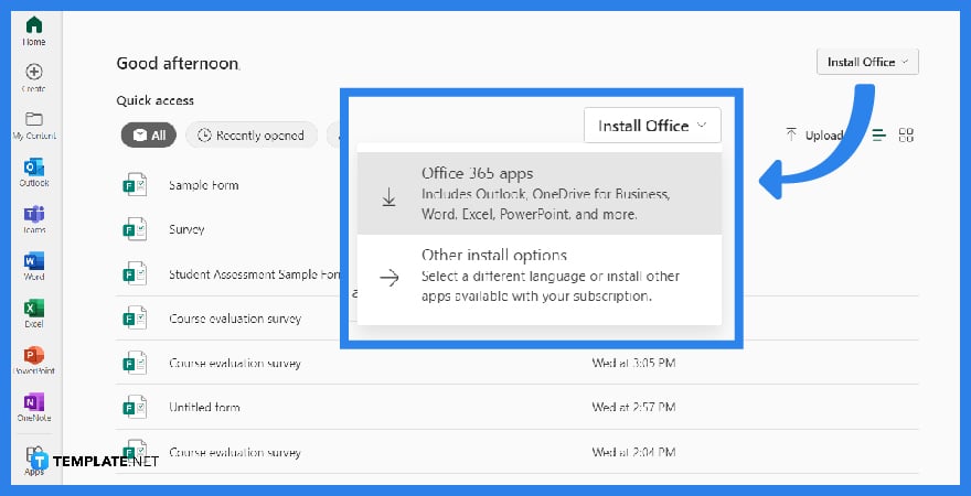 how to install microsoft outlook step